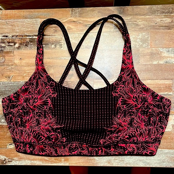 🍋 Lululemon Energy Bra, Medium Support, B-D Cups, Size 12 - Picture 1 of 3